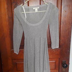 White House Black Market silver tunic dress